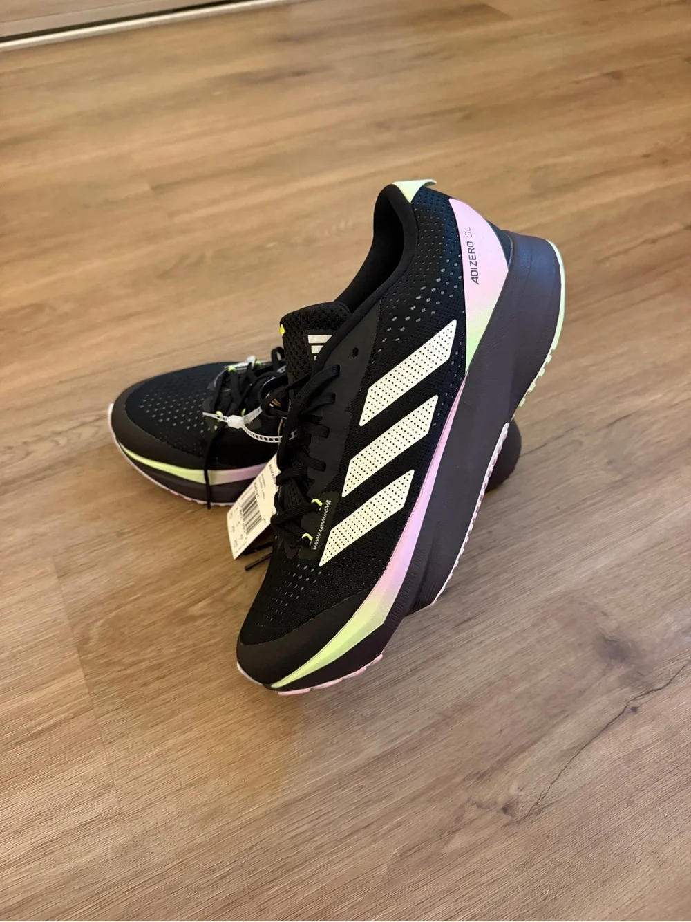 NEW ✨ Adidas Adizero SL - Women's 9.5 / Men's 8 - Black / White - NEW ✨
